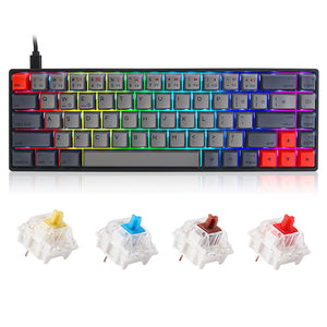 SKYLOONG GK68 Black Mechanical Keyboard and switch choose