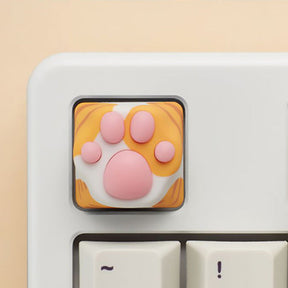ZOMO PLUS Multi-Color ABS & Silicone Kitty Paw Artisan Keycap