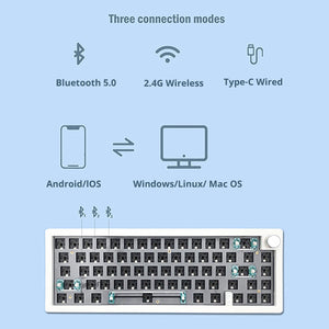 ZUOYA GMK67 Gasket Triple-mode Gaming Keyboard DIY Kit