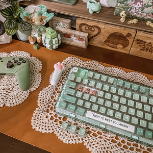 CoolKiller CK75 Triple Mode Transparent Mechanical Keyboard