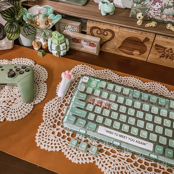 CoolKiller CK75 Triple Mode Transparent Mechanical Keyboard