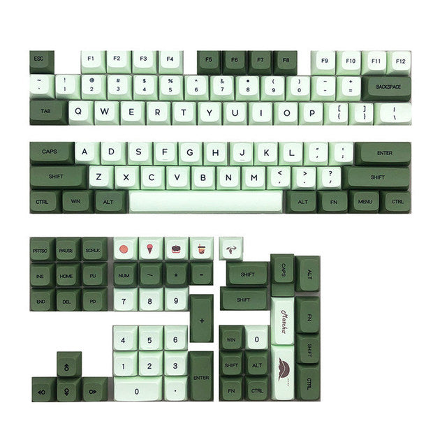 ACGAM Matcha XDA Profile PBT Keycap Set 124 Keys